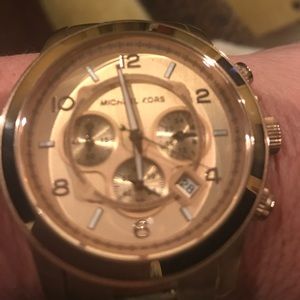 Authentic Michael Kors Rose Gold oversized watch
